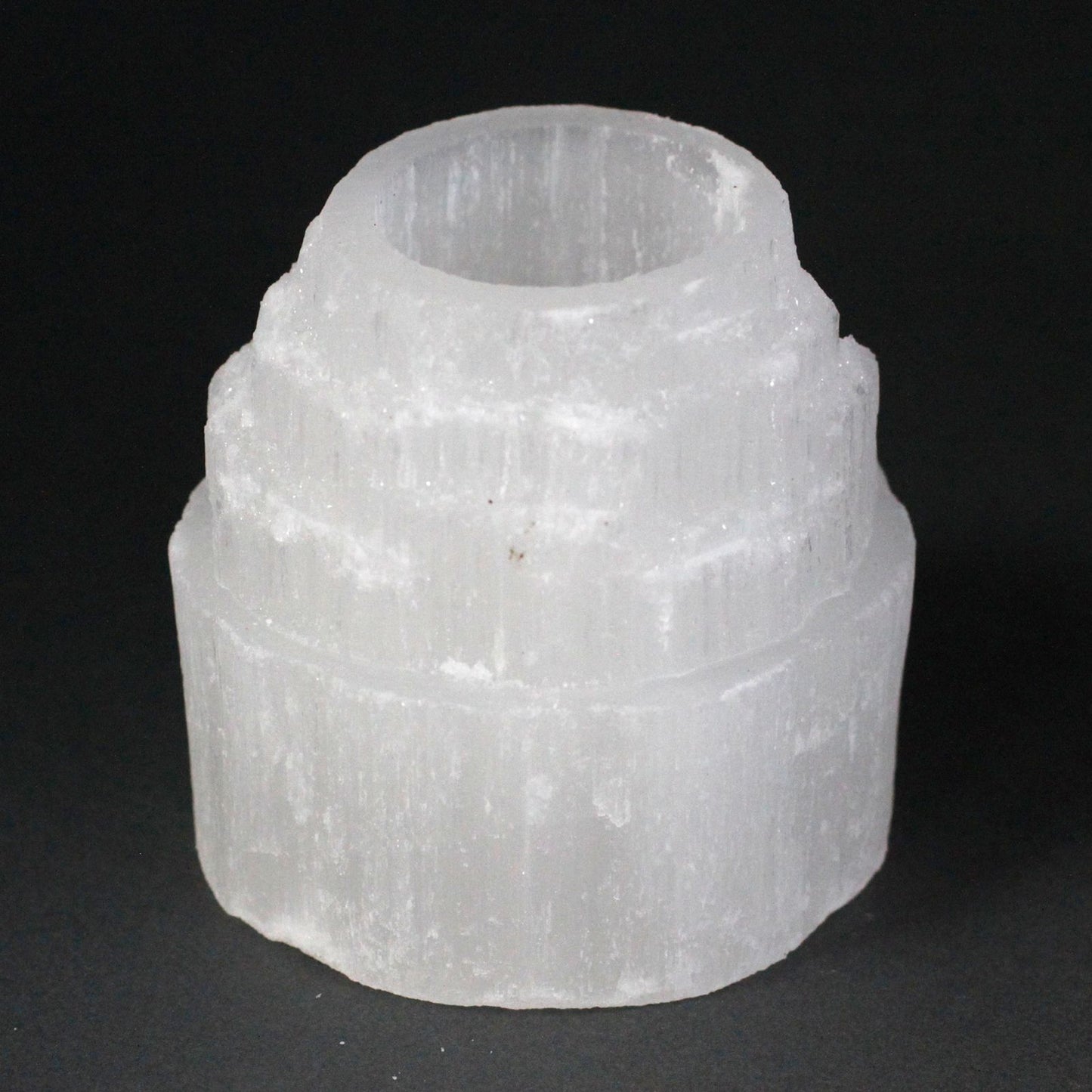 Selenite Mountain Top Candle Holder - 8 cm – packaging