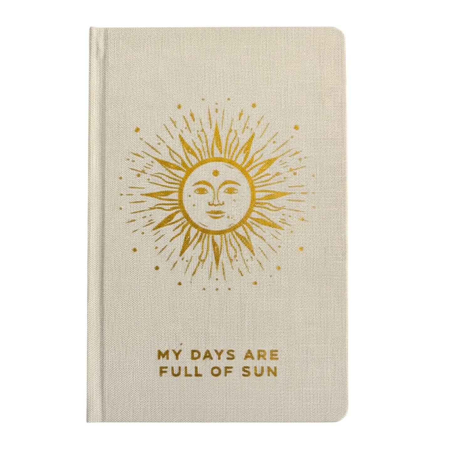 Ivory Gratitude Journal with Gold Lining - 120 pages - My Days are Full of Sun | Auro & Co