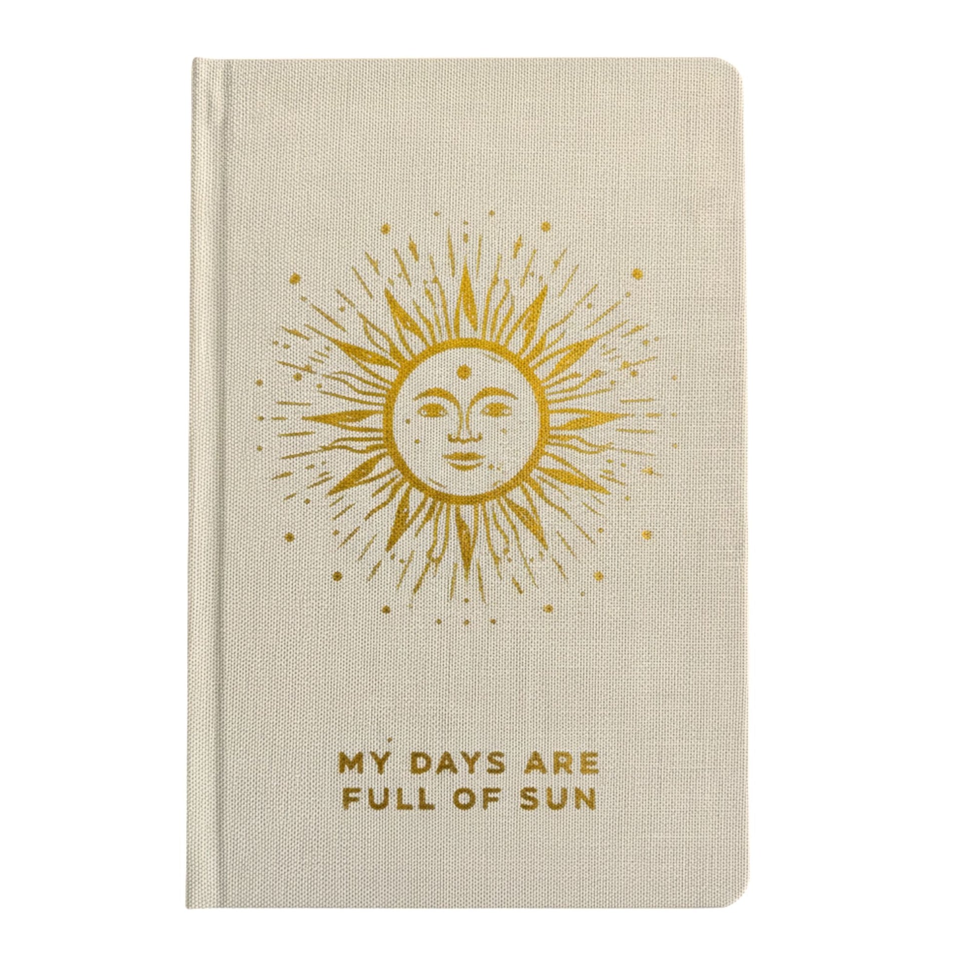 Ivory Gratitude Journal with Gold Lining - 120 pages - My Days are Full of Sun | Auro & Co