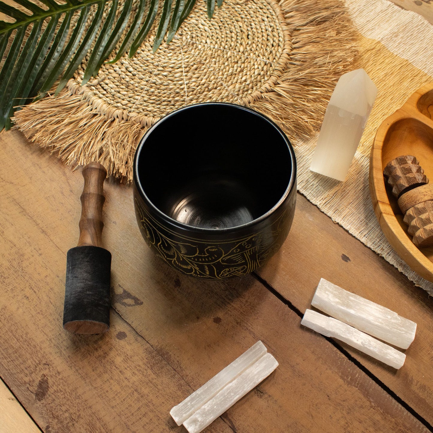 Cauldron Singing Bowl - Magic Mushroom - Yellow (15cm) – product image 8