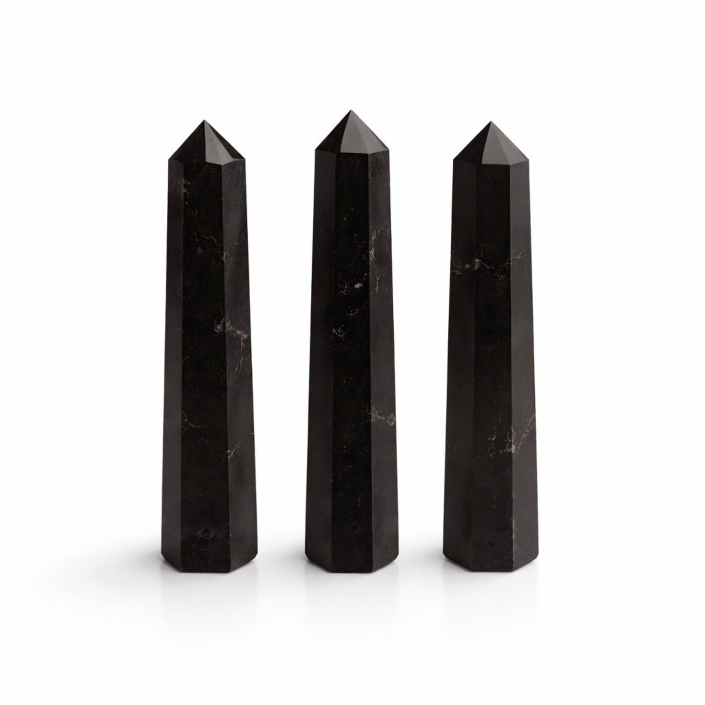 Gemstone Six Face Obelisk Point approx 11cm - Black Tourmaline | Auro & Co