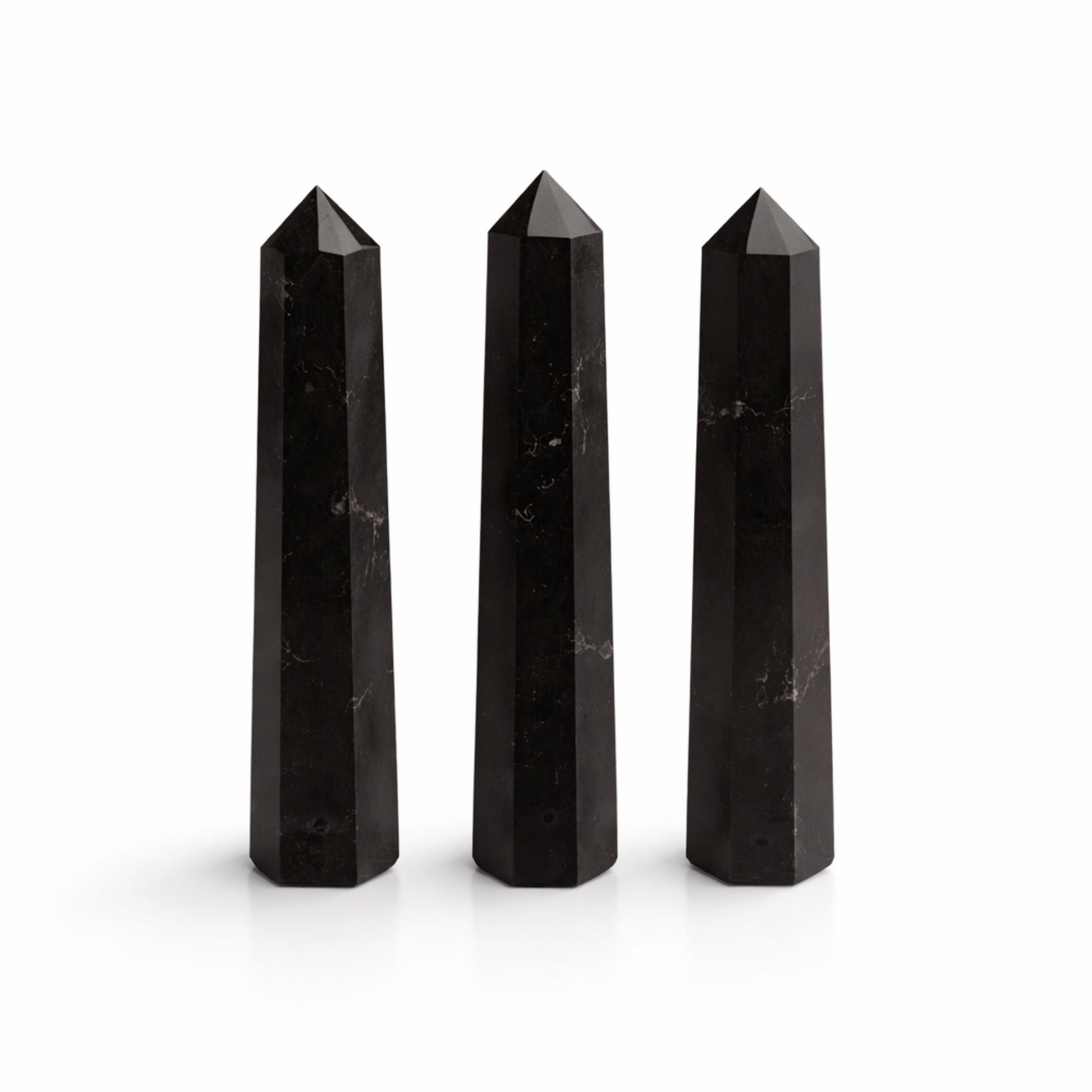 Gemstone Six Face Obelisk Point approx 11cm - Black Tourmaline | Auro & Co