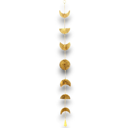 Moon Phases Brass Drop Chime with Bell, 1m