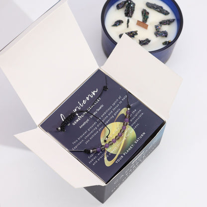 Capricorn Zodiac Crystal Candle Set – lifestyle shot