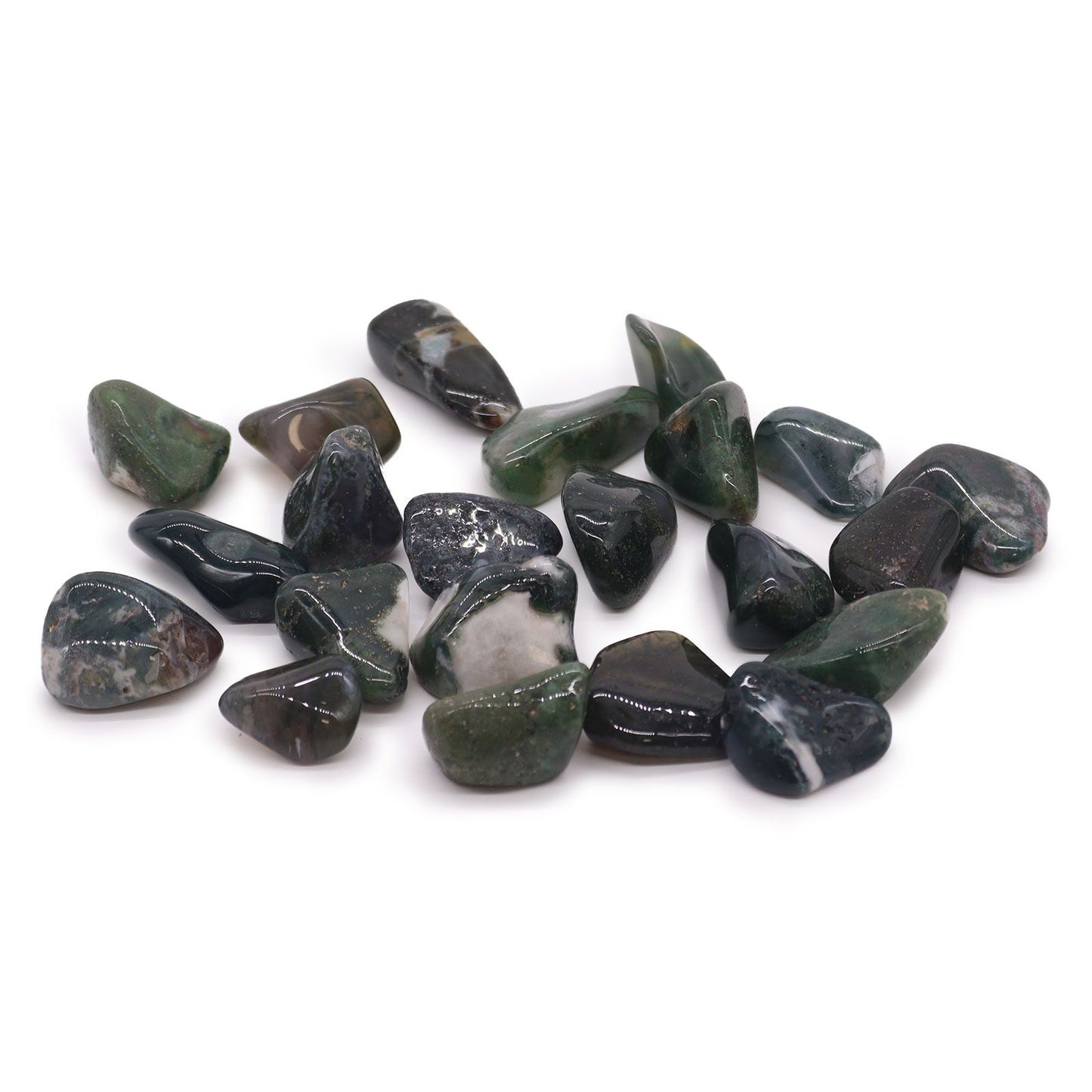 L Tumble Stones - Green Moss | Auro & Co