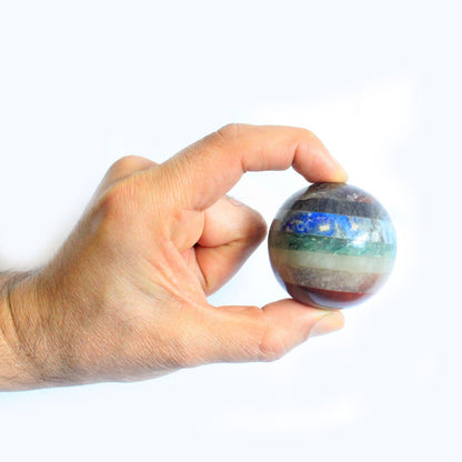 Chakra Spheres 40-50mm – detail view