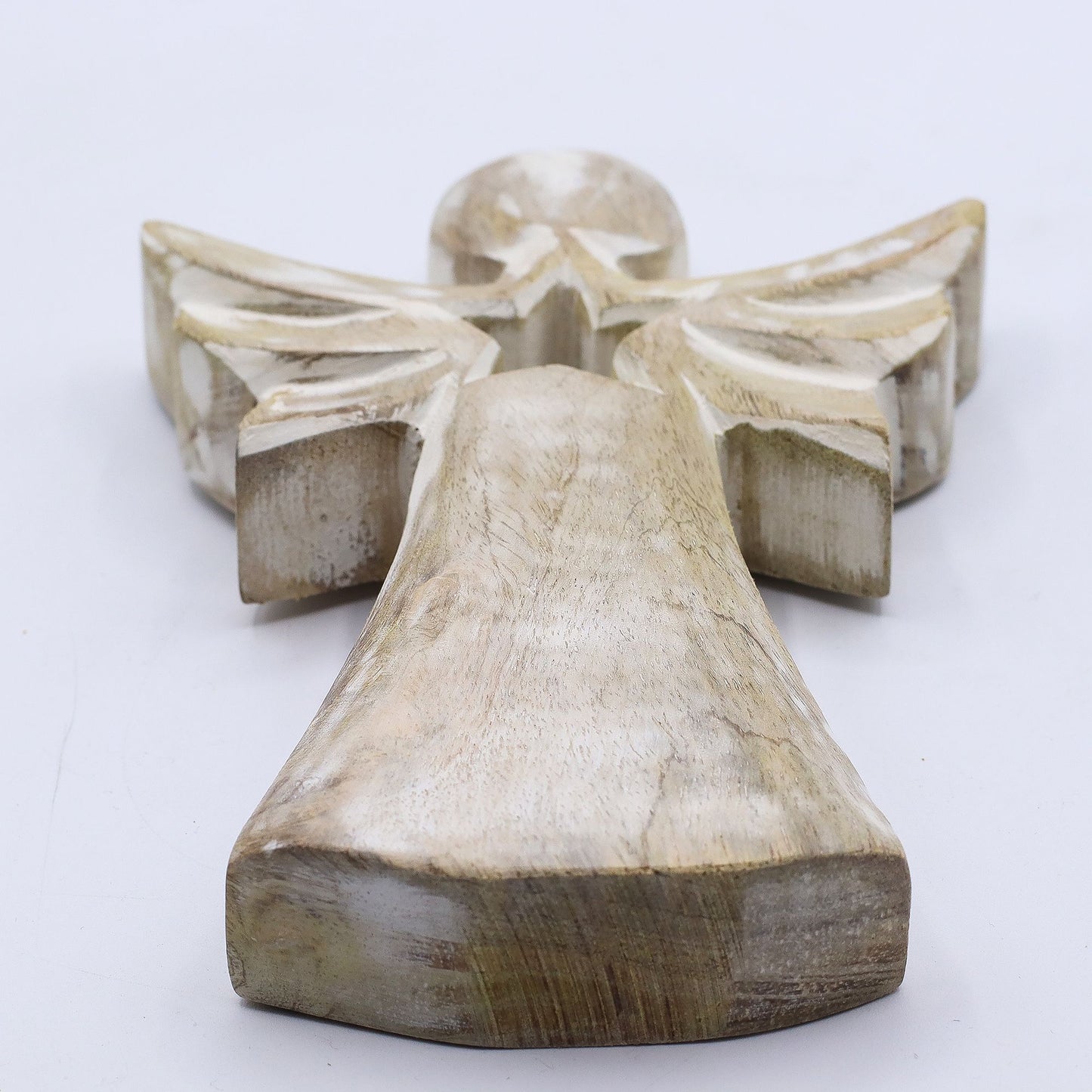 Mango Wood Angel - Whitewash with Star Cut Out – packaging