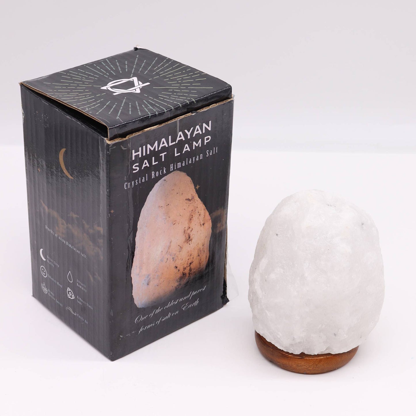Crystal Rock Himalayan Salt Lamp - apx 1.5 - 2kg – detail view