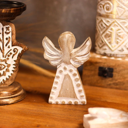 Mango Wood Angel - Whitewash – product image 7