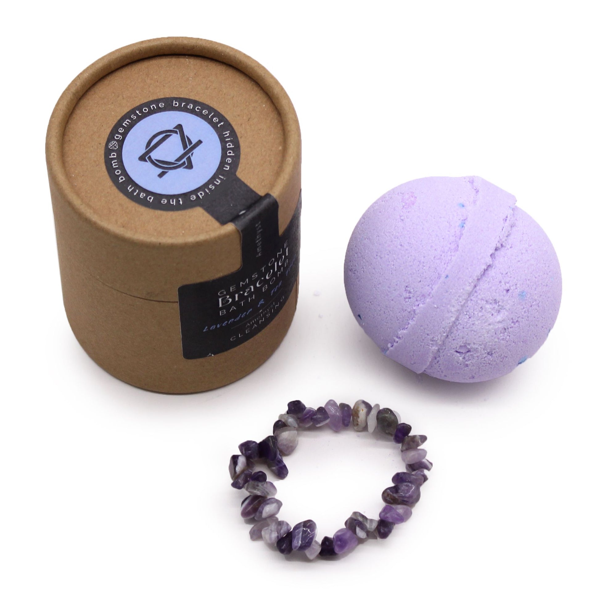 Amethyst Gem Bracelet Bath Bomb | Auro & Co