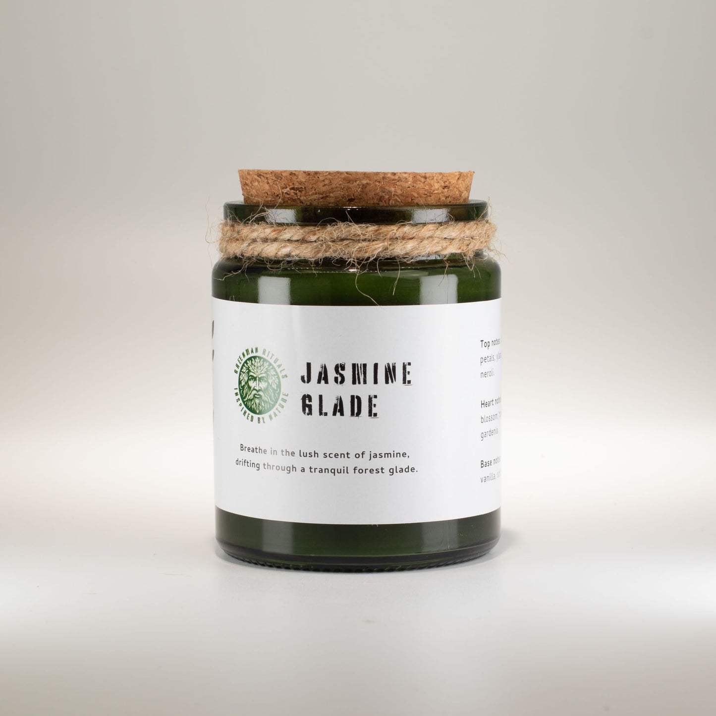 Greenman Woodwick Soy Candle - Jasmine Glade – lifestyle shot