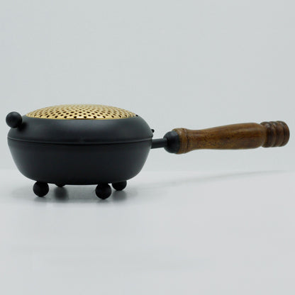Iron Censer - Gold Detail, 12x12x26cm