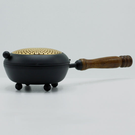 Iron Censer - Gold Detail, 12x12x26cm
