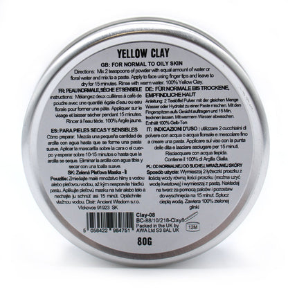 Yellow Clay 80g – lifestyle shot