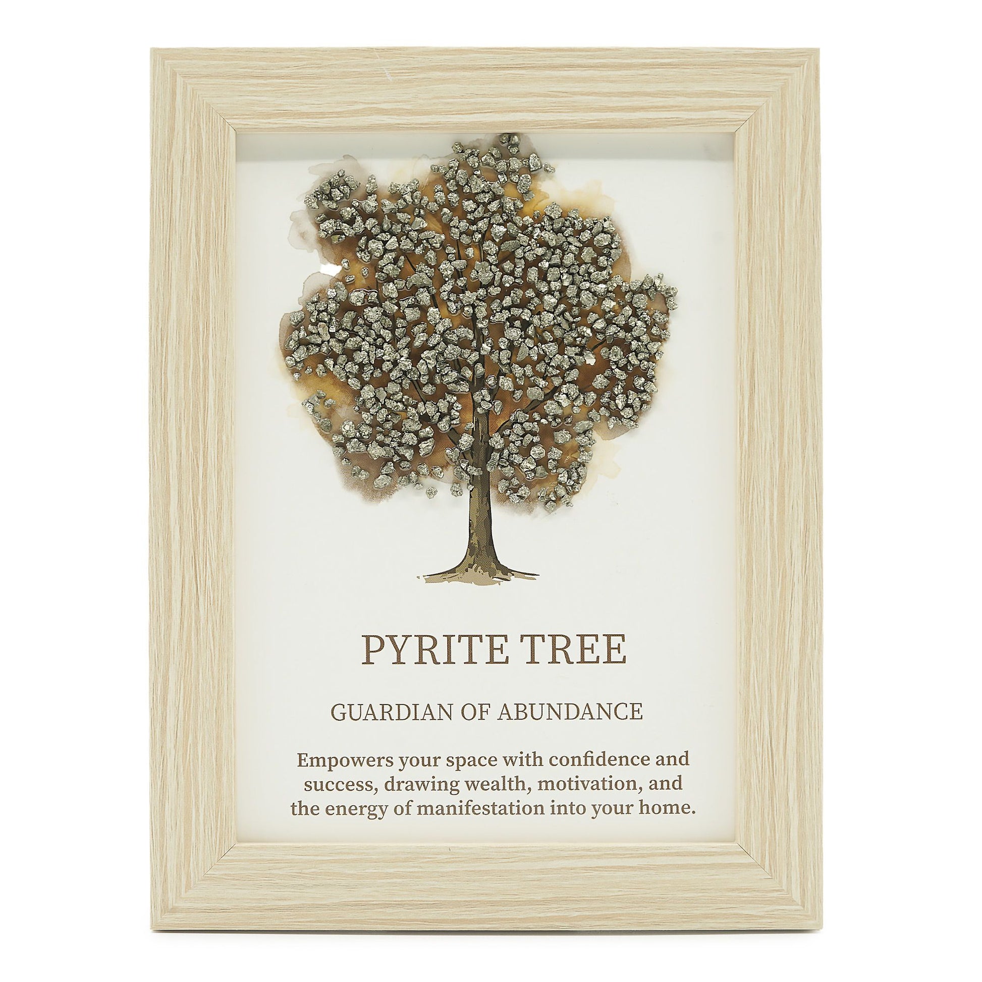 Gemstone Picture - Tree of Life - Pyrite (20x14.7x1cm) | Auro & Co