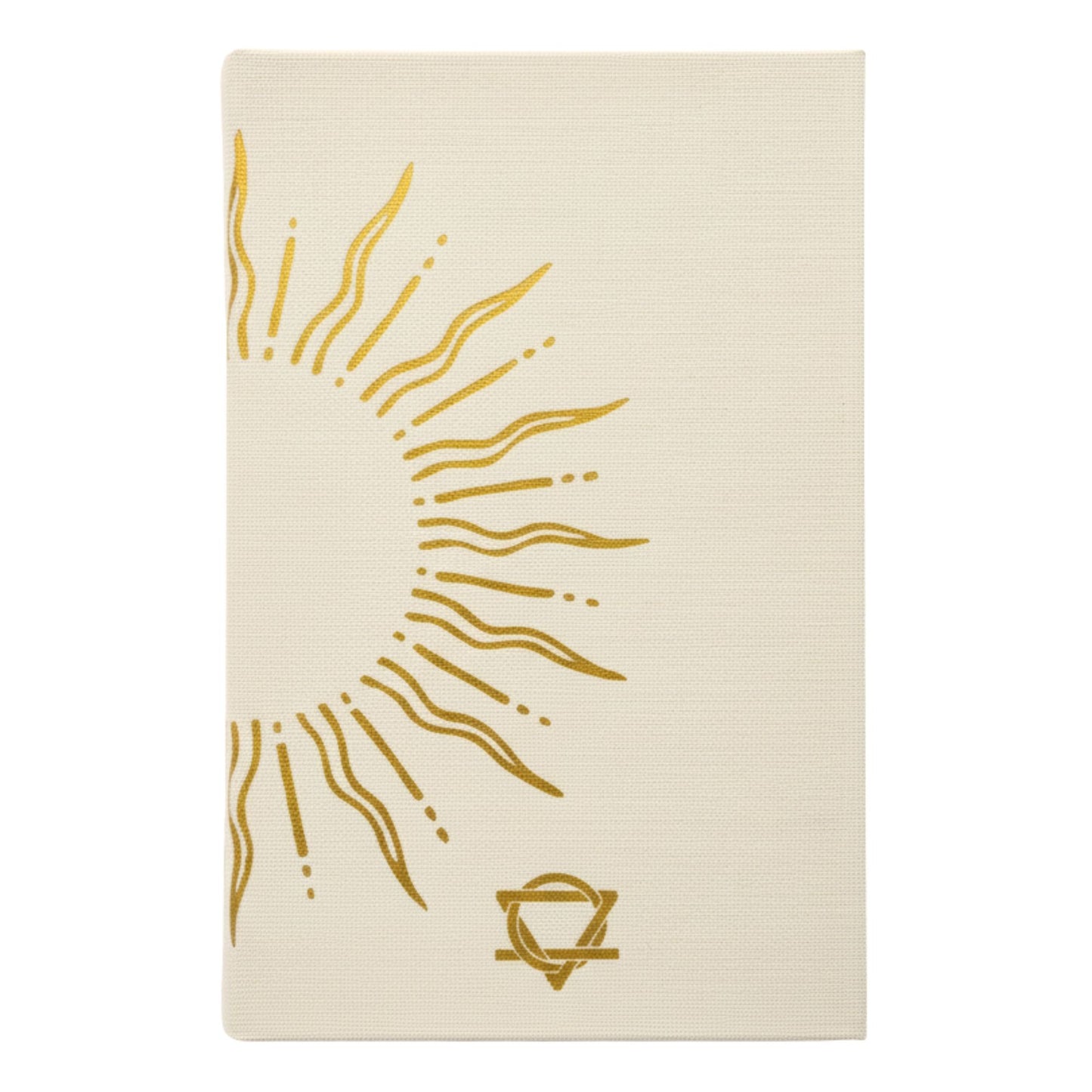 Ivory Gratitude Journal with Gold Lining - 120 pages - My Days are Full of Sun – detail view