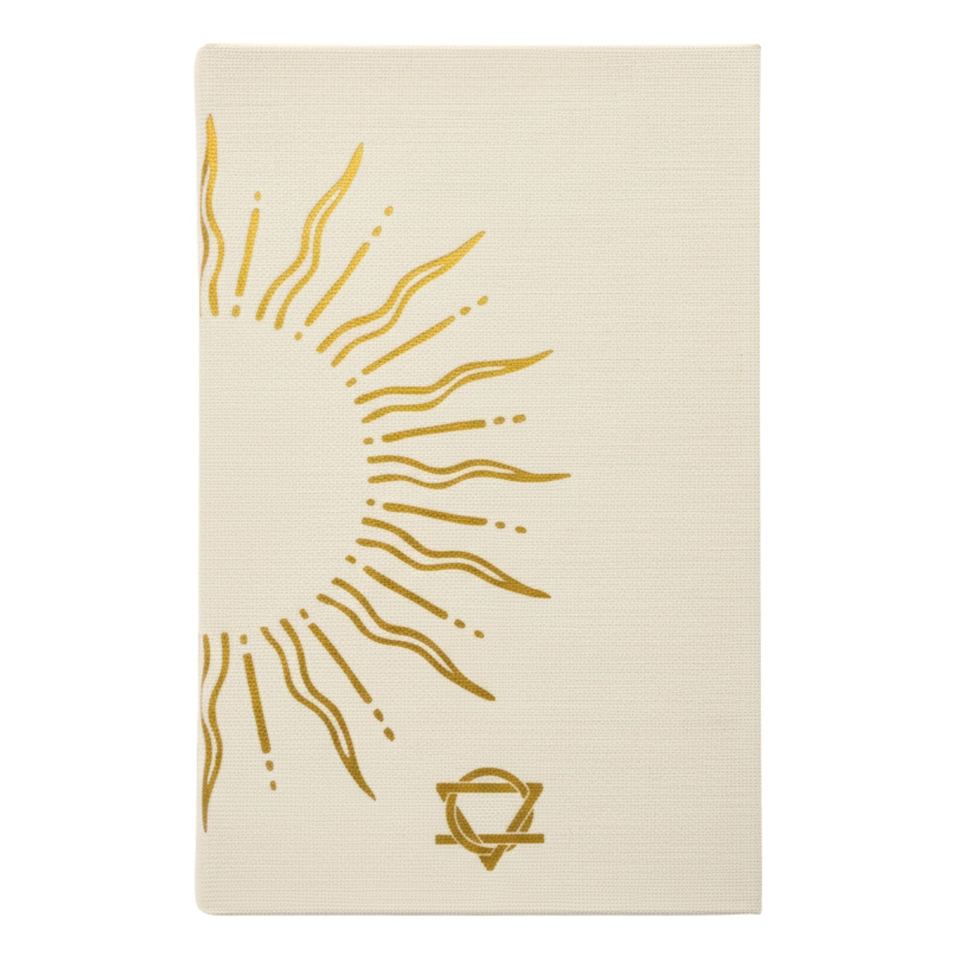 Ivory Gratitude Journal with Gold Lining - 120 pages - My Days are Full of Sun – detail view