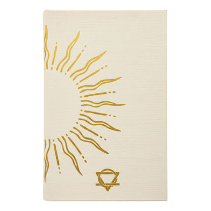 Ivory Gratitude Journal with Gold Lining - 120 pages - My Days are Full of Sun – detail view