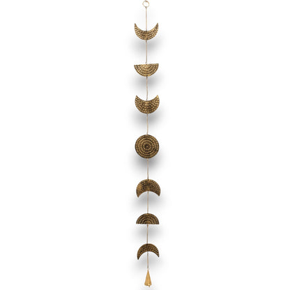 Moon Phases Brass Drop Chime with Bell, 1m