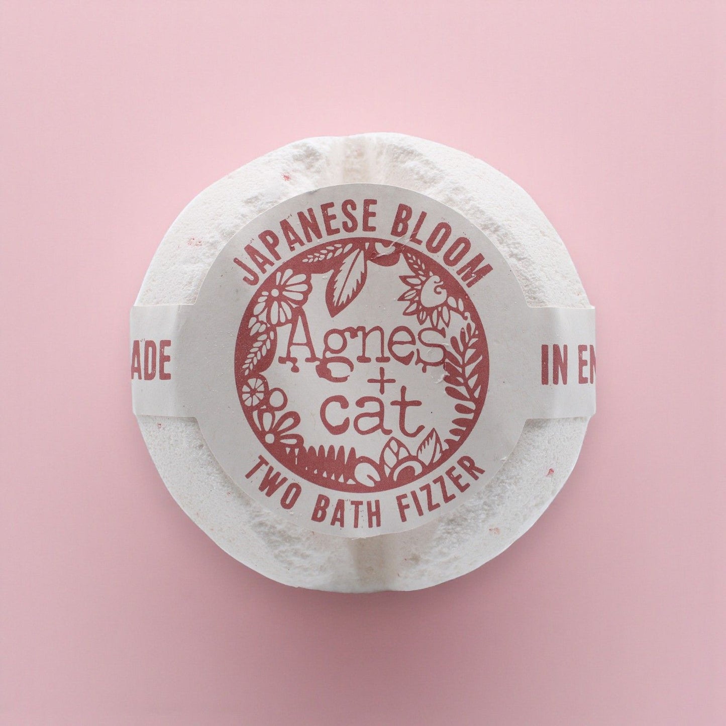 Agnes + Cat Bath Fizzer - Japanese Bloom – detail view