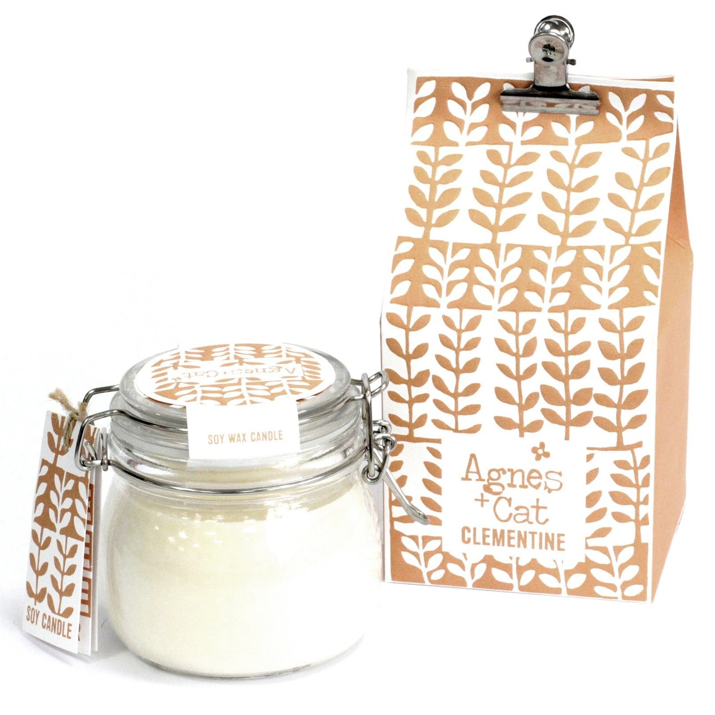 Agnes + Cat Kilner Jar Candle - Clementine | Auro & Co