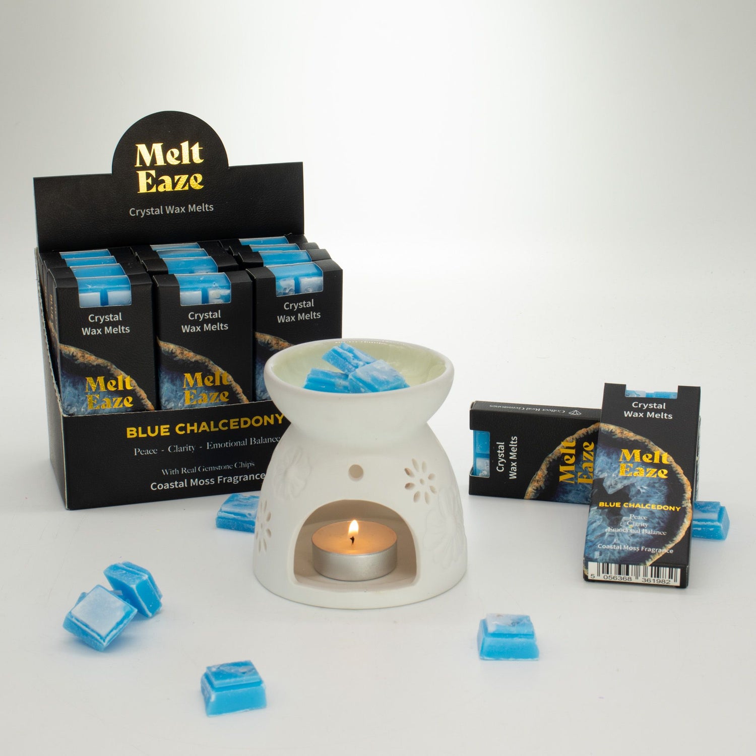 MeltEaze Wax Melts 50g - Aquamarine Wave - Coastal Moss | Auro & Co