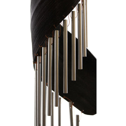 Artisan Spiral Wind Chimes – Chocolate Finish