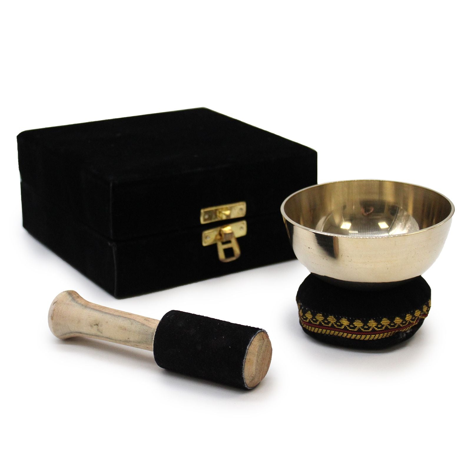 Brass Singing Bowl Gift Set - 9cm | Auro & Co