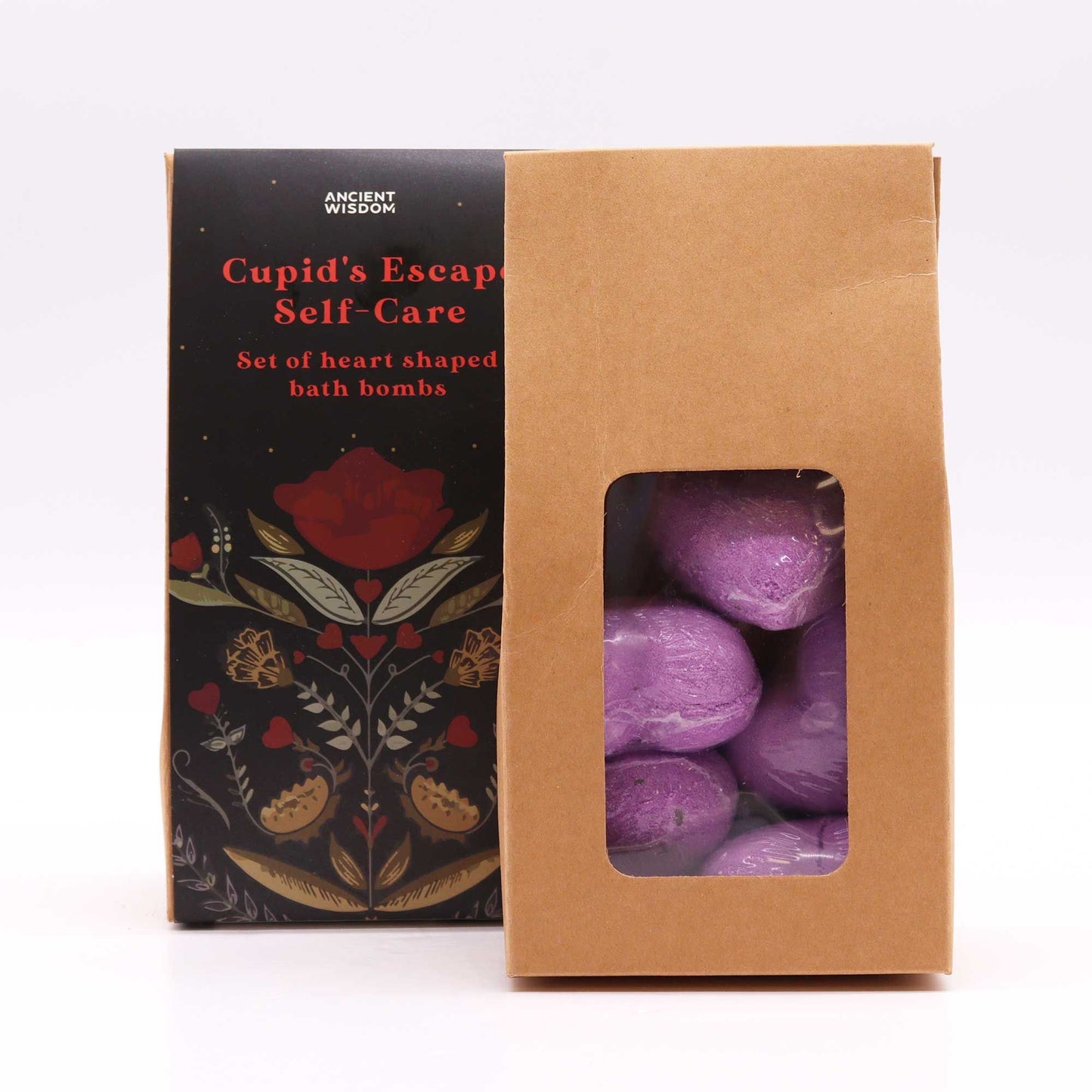 Cupids Escape Self Care Bath Heart Gift Set – detail view