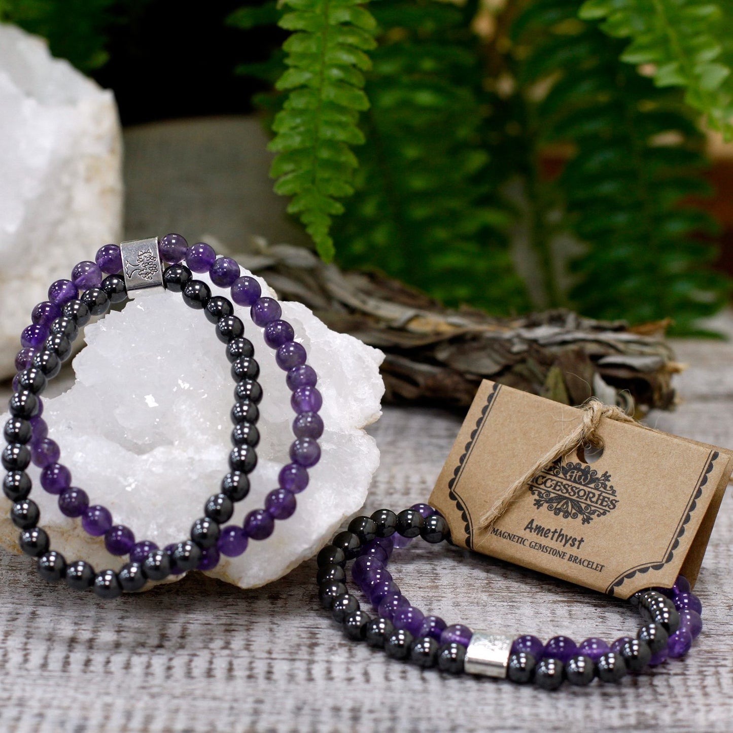 Magnetic Gemstone Bracelet - Amethyst – product image 5