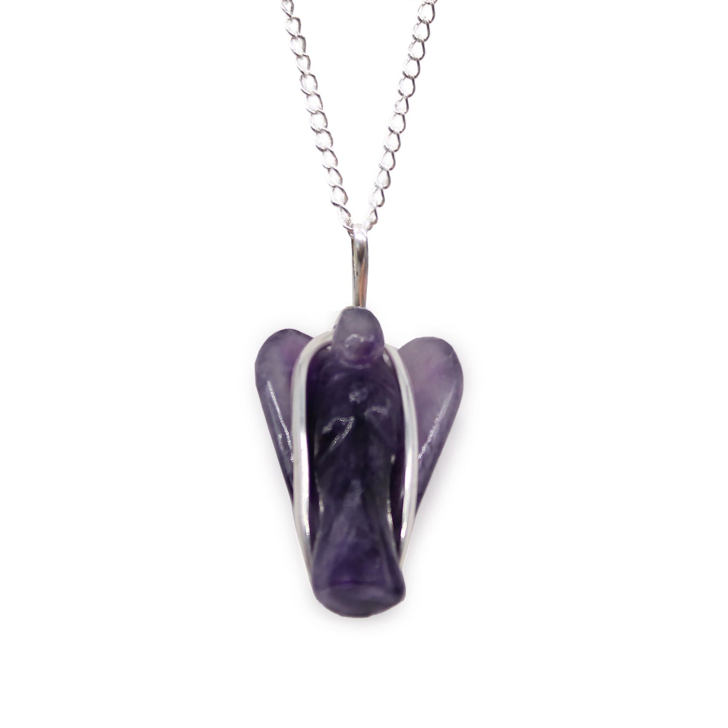 Gemstone Guardian Angel Pendant - Amethyst | Auro & Co