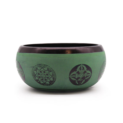 Earth Powder Singing Bowl - Mandala Buddha - 16cm | Auro & Co