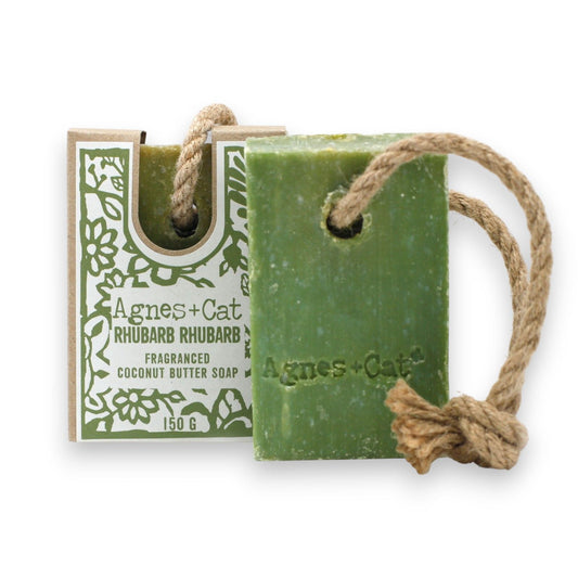 Rhubarb Rhubarb Soap on a Rope - Agnes + Cat