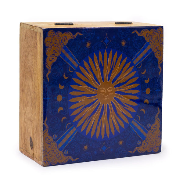 Hop Hare Big Enameled Square Box - The Sun | Auro & Co
