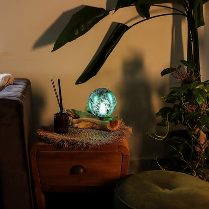 DriftGlow Lamp Emerald Crackle Shade – packaging