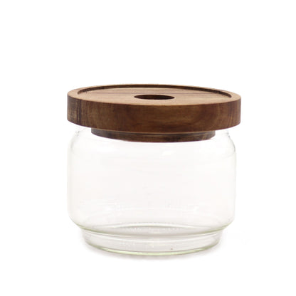 Minimalist Bamboo Seal Storage Jar – 7cm