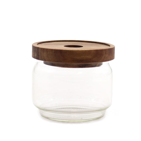 Minimalist Bamboo Seal Storage Jar – 7cm