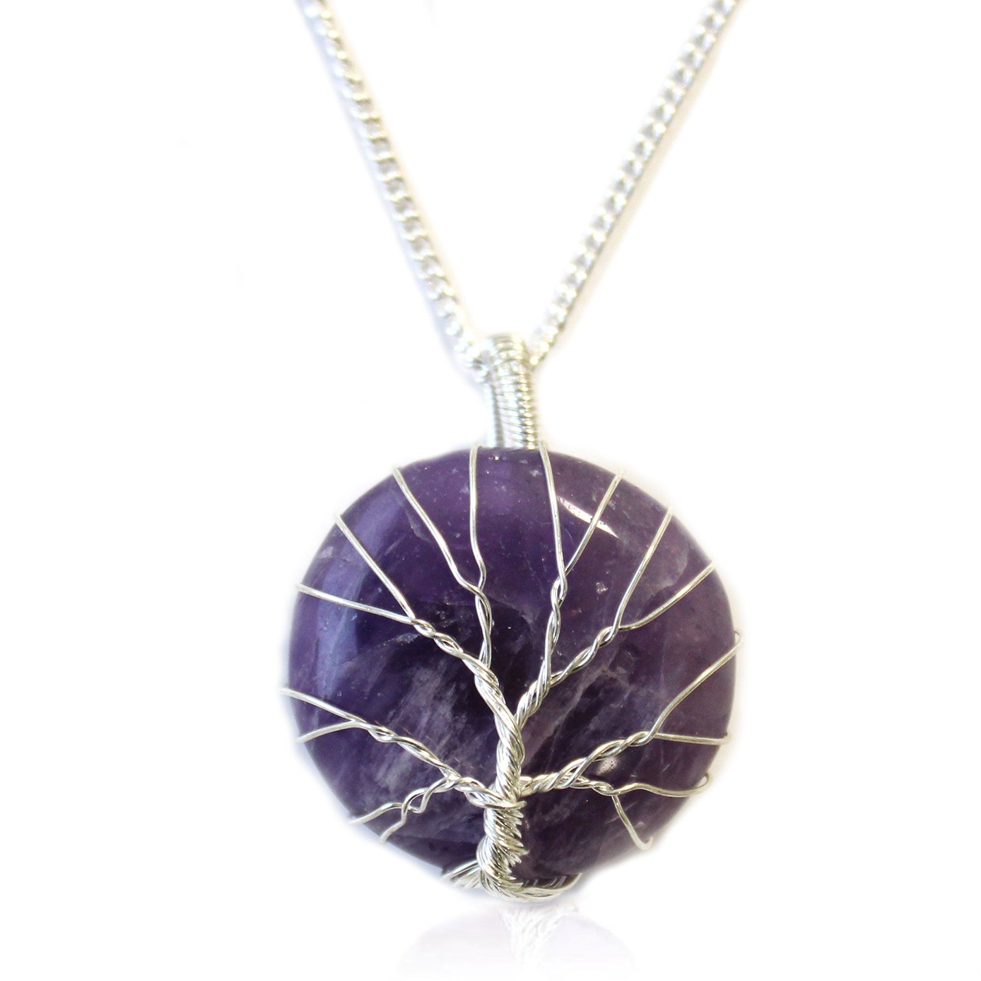 Tree of Life Gemstone Necklace - Amethyst | Auro & Co