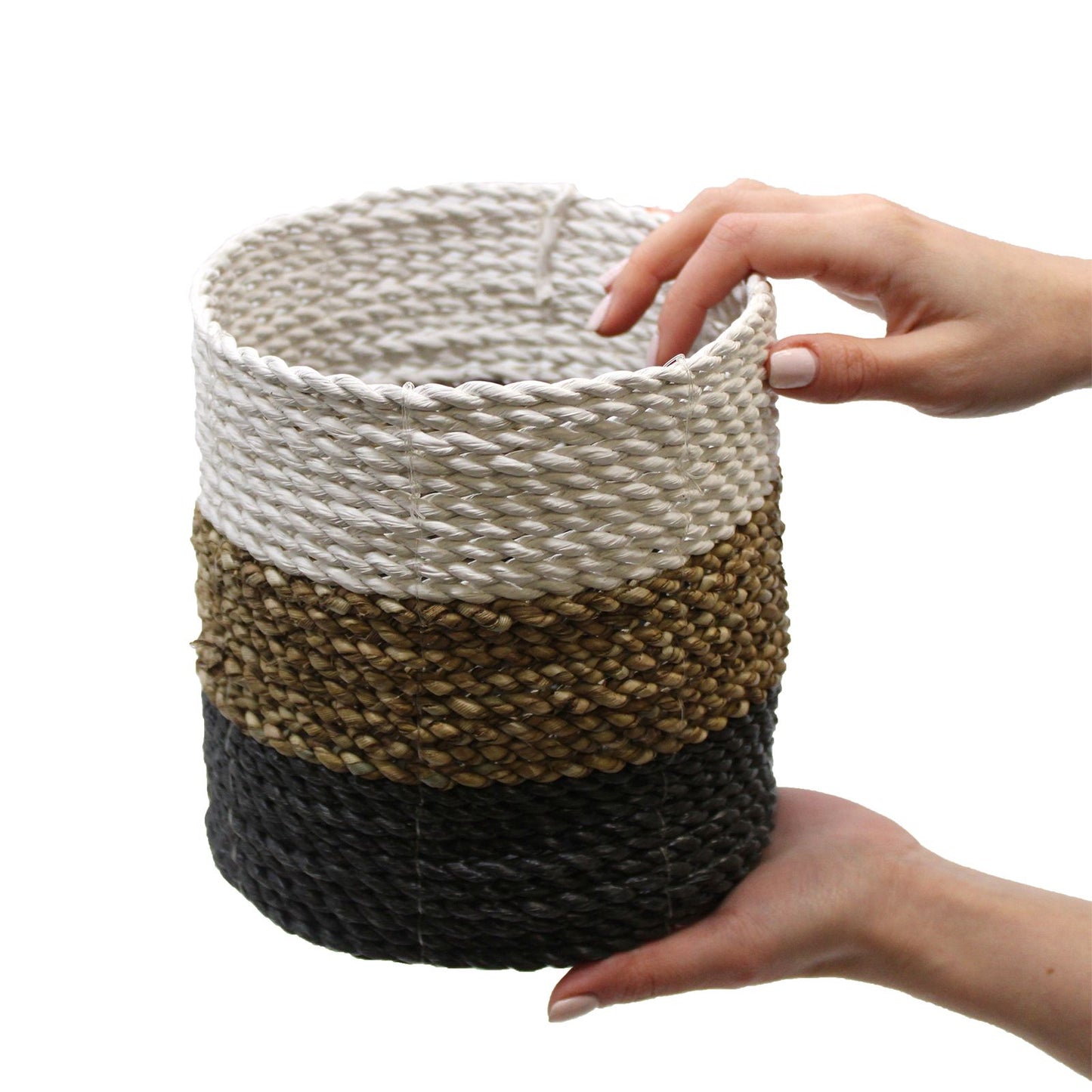 Seagrass Basket Set - Green / Natural / White – product image 7