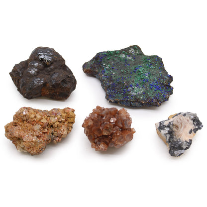 Rare Mineral Specimens - Pack of 5 - Mix 3 | Auro & Co