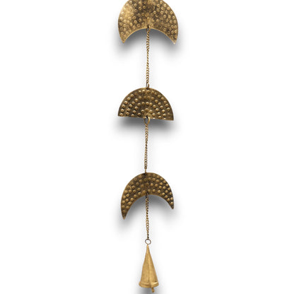 Moon Phases Brass Drop Chime with Bell, 1m