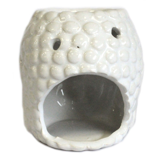 Serene Buddha Oil Burner – Gloss Glaze Cerami
