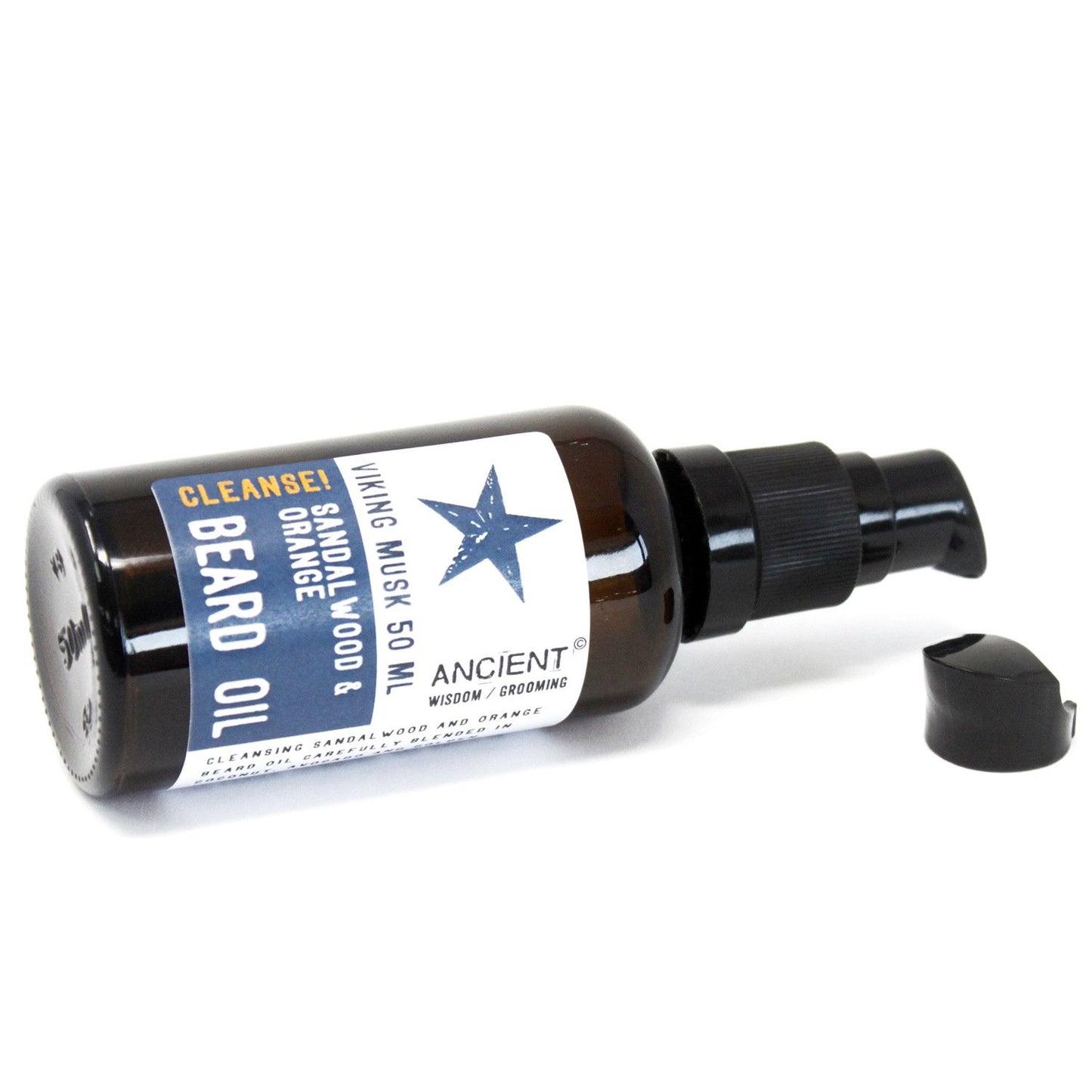 50ml Beard Oil - Viking Musk - Cleanse! – detail view