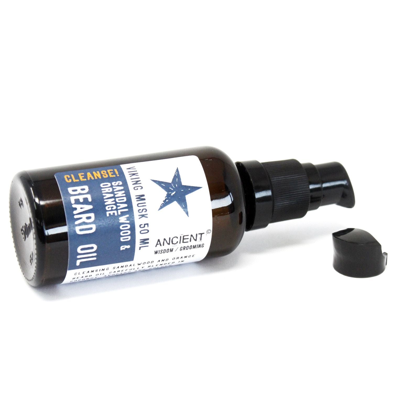 50ml Beard Oil - Viking Musk - Cleanse! – detail view