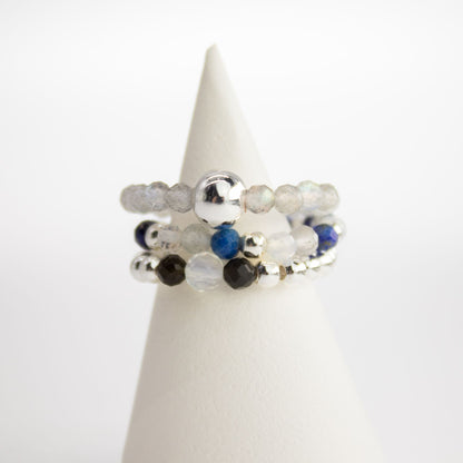 Nymph Spirit Gemstone Ring Set - Northern Lights – lifestyle shot