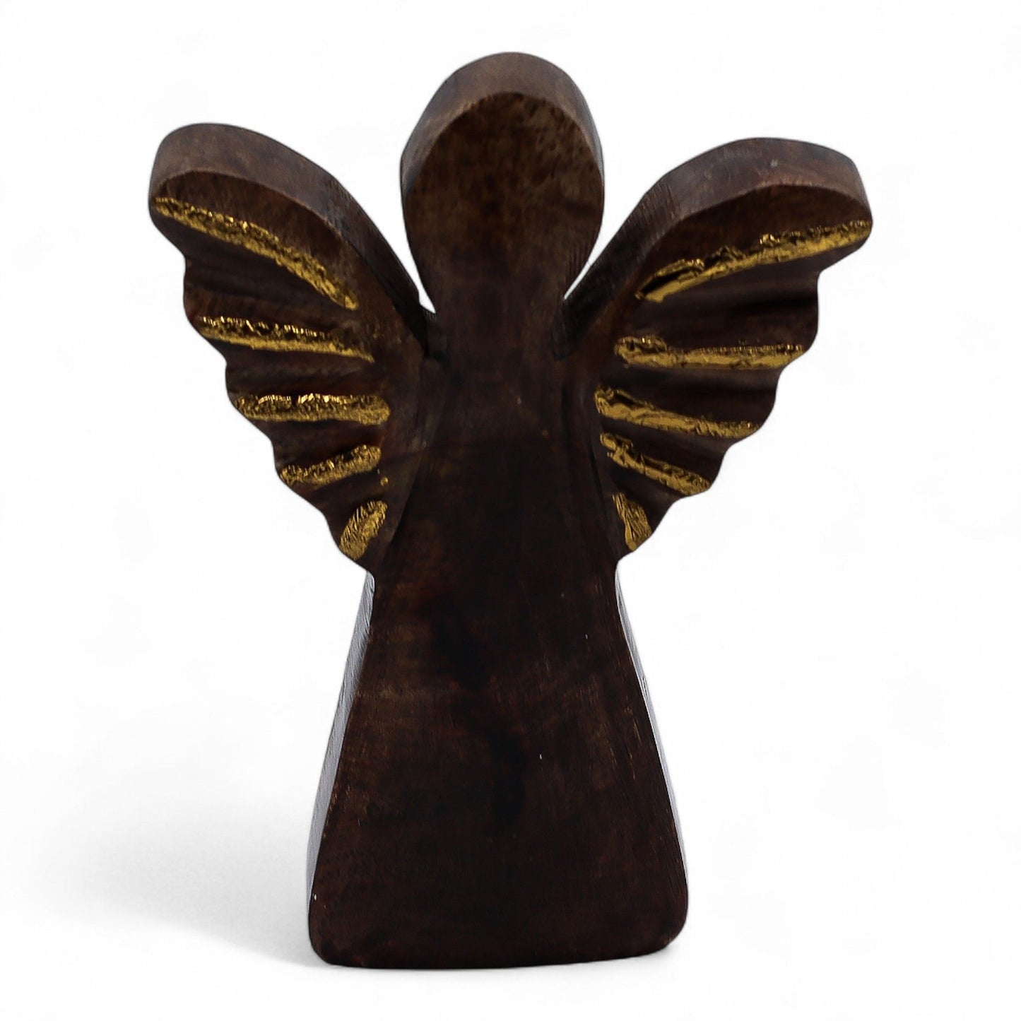 Small Mango Wood Angel - Gold Decor | Auro & Co