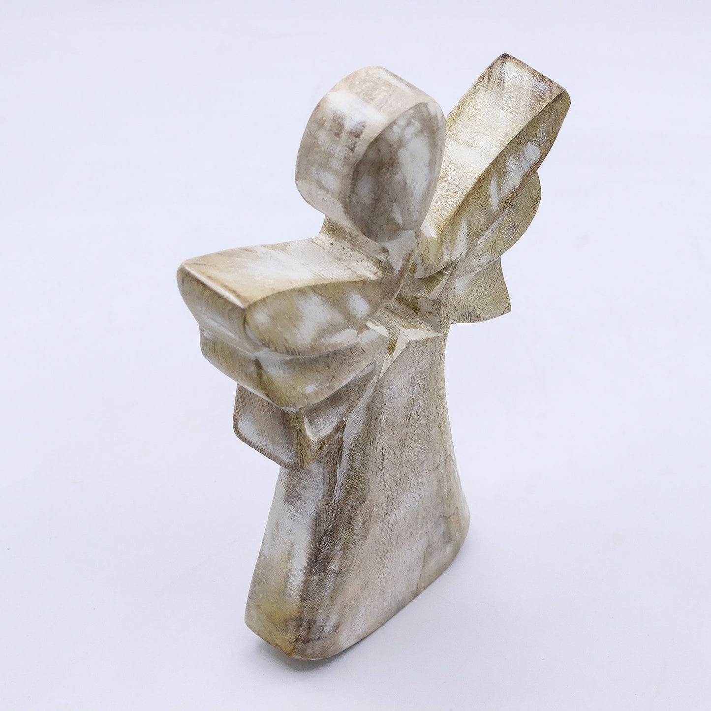 Mango Wood Angel - Whitewash with Star Cut Out – product image 6