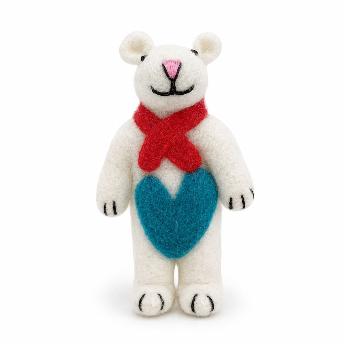 Felt Animal Charms, Mini Cute Set of 10, Hanging Decorations & Bag Charms