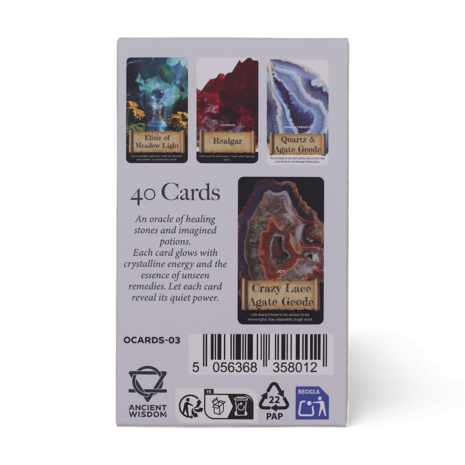 Crystals & Elixirs Oracle Cards – Healing Energy Deck – detail view