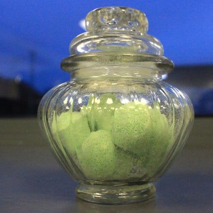 Pumpkin Style Clear Glass Jar – 8×5cm